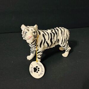 Vintage Siegfried and Roy Ceramic Resin White Tiger Figurine Figure Statue